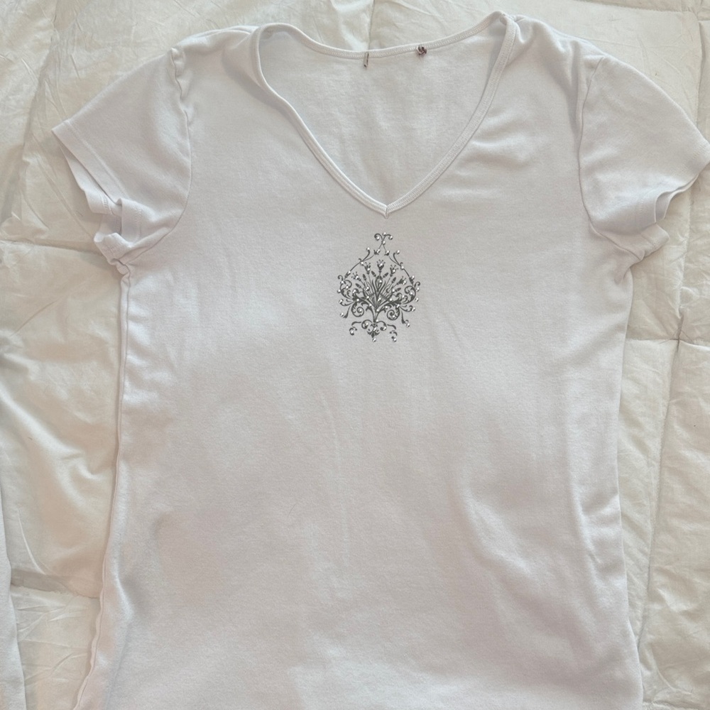 Derek Heart White Tank Tops M - Picture 3 of 10